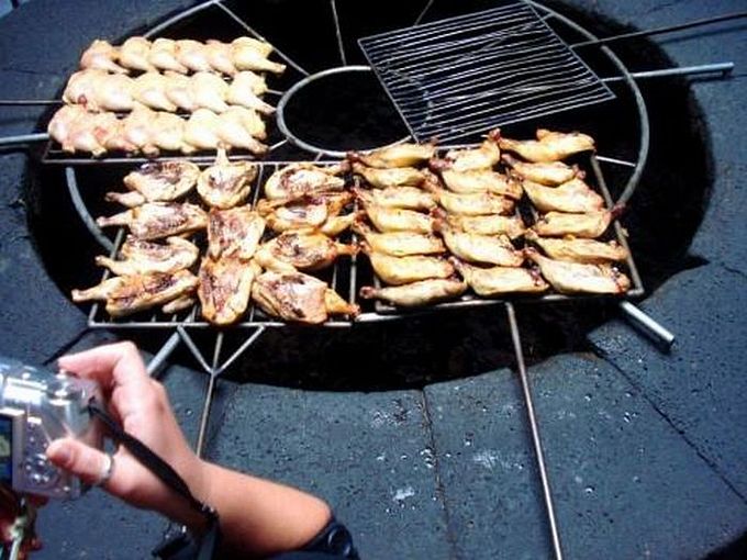 Приготовление еды на вулкане