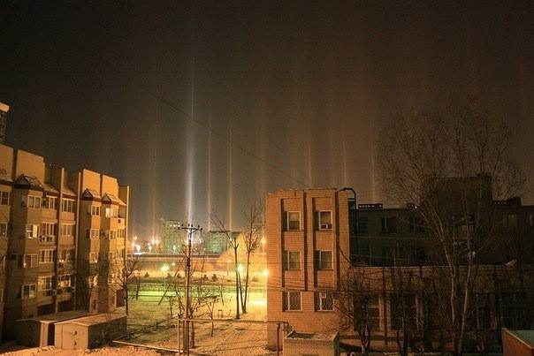 Солнечные столбы Солнечные столбы