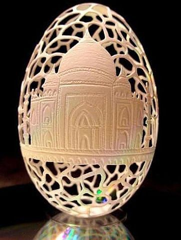 Резьба по яичной скорлупе