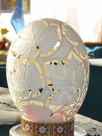 Резьба по яичной скорлупе