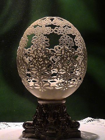 Резьба по яичной скорлупе