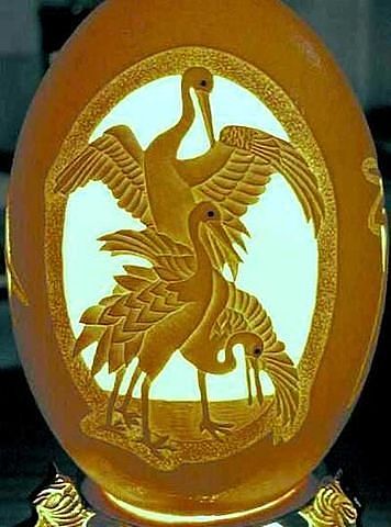 Резьба по яичной скорлупе