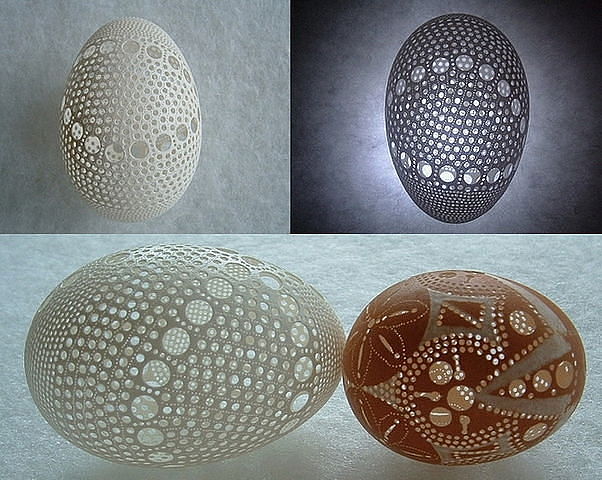 Резьба по яичной скорлупе