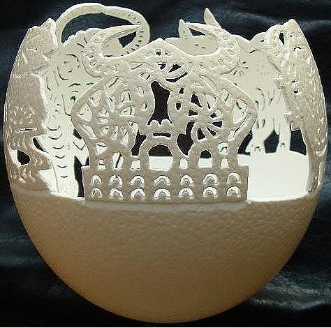 Резьба по яичной скорлупе