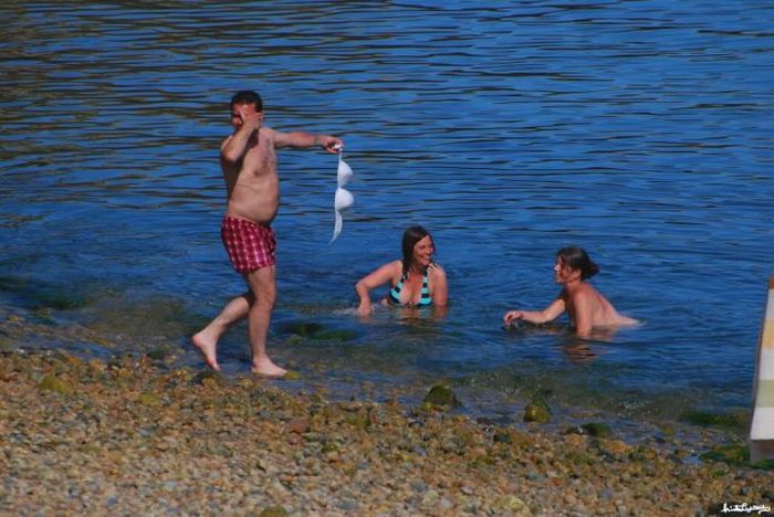 Смешные пляжные фото