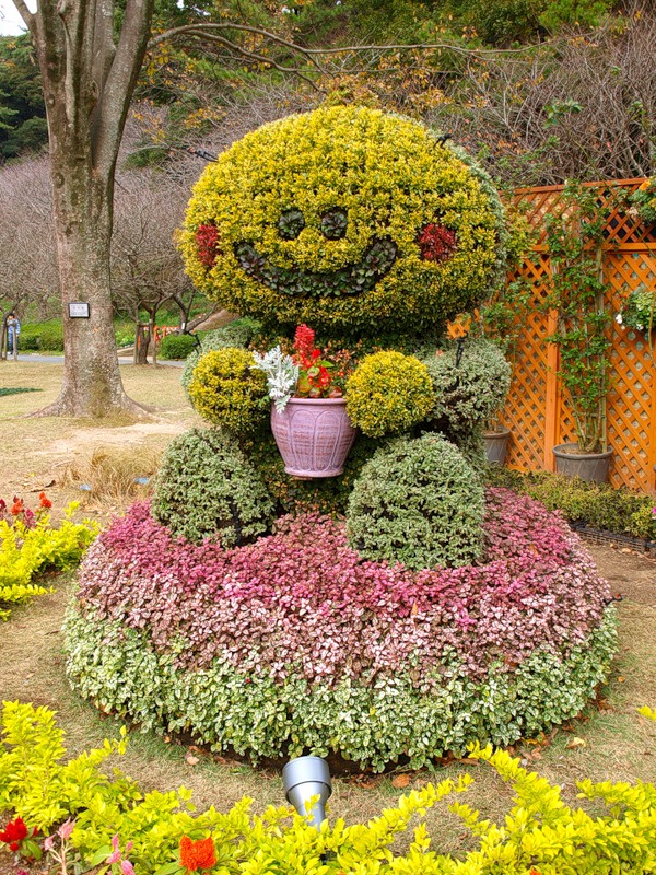 Фестиваль скульптур из цветов в Хамамацу