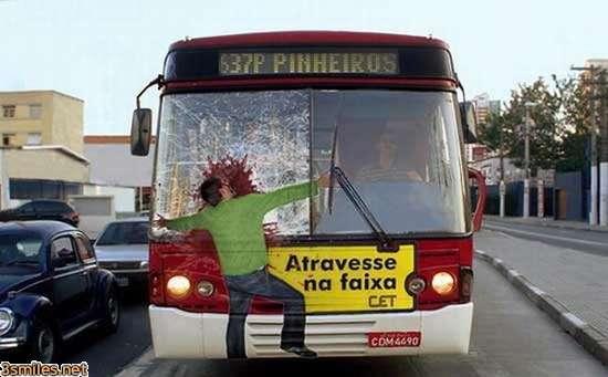 Креатив: рисунки на автобусах 