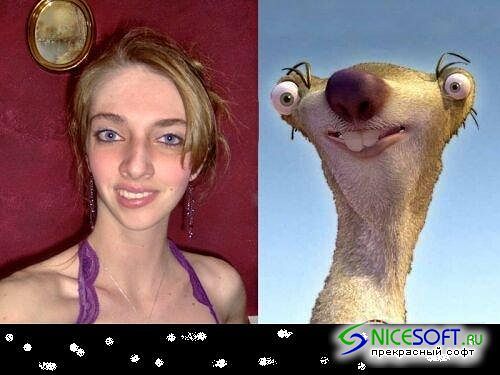 Забавные сходства мировых звёзд и персонажей мультфильмов, животных