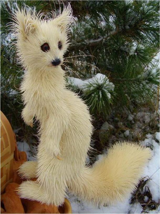 Скульптуры из обычной древесной стружки от Сергея Бобкова