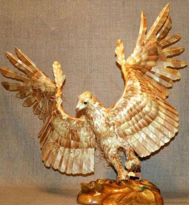 Скульптуры из обычной древесной стружки от Сергея Бобкова