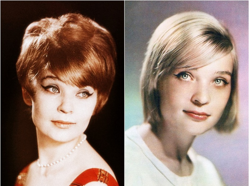 Известные, знаменитые, женщины, блондинка, брюнетка, цвет волос