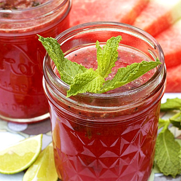 10 интересных рецептов с использованием арбуза Необычные,интересные, рецепты, арбуз, смузи, шейк, жареный арбуз