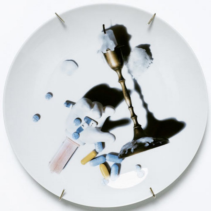  реалистичные, 3D рисунки, на посуде, patella antonello sandro roberto