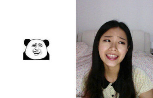 Интернет-мемы, исполнение, симпатичная, азиатская девушка, азиатка