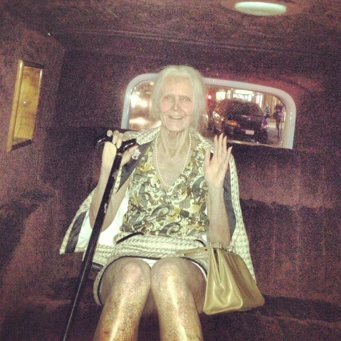 Костюм, Хайди Клум,старая, Хэллоуин, 2013, старушка, бабушка,