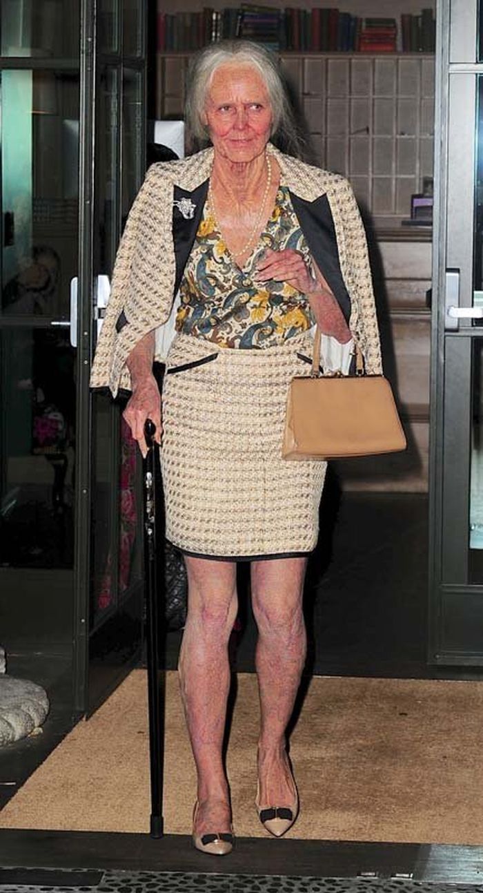 Костюм, Хайди Клум,старая, Хэллоуин, 2013, старушка, бабушка,