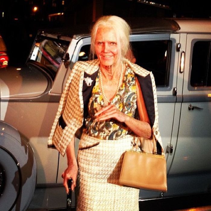 Костюм, Хайди Клум,старая, Хэллоуин, 2013, старушка, бабушка,