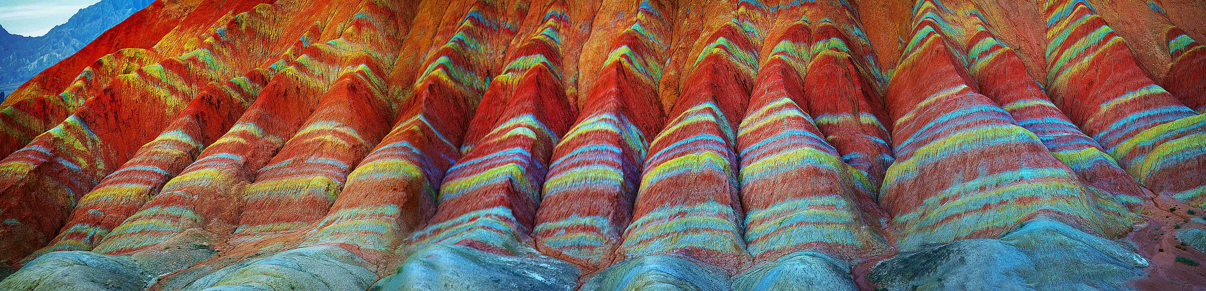 Цветные горы, геологическй парк, Чжанъе Данксия