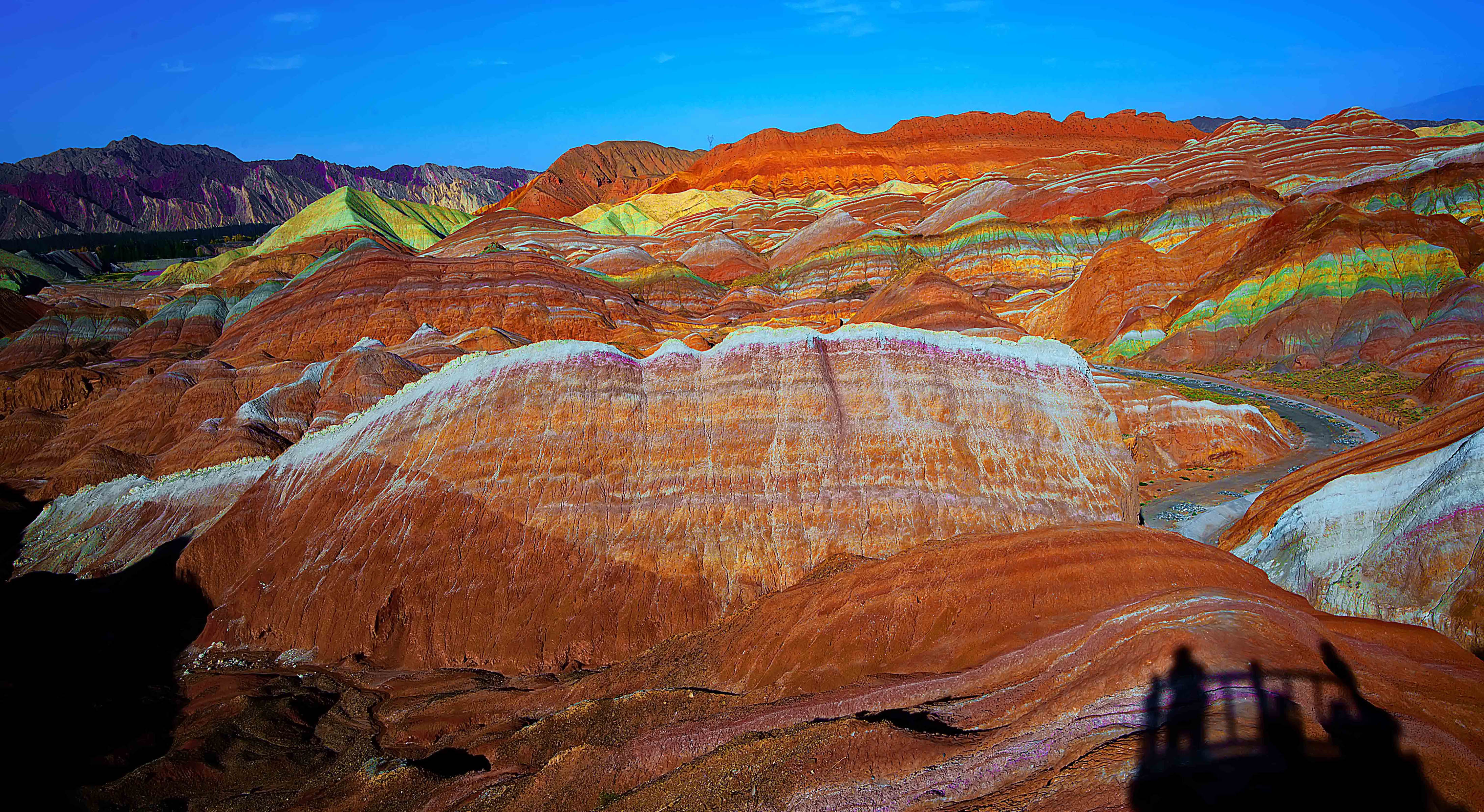 Цветные горы, геологическй парк, Чжанъе Данксия