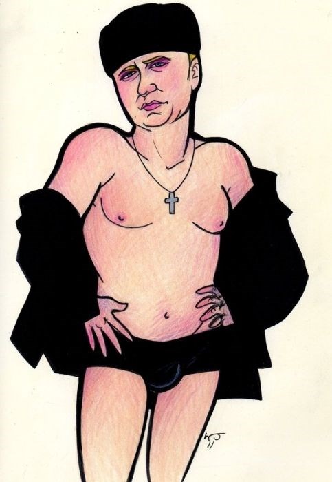 путин российский президент. карикатуры. зарисовки,сатира