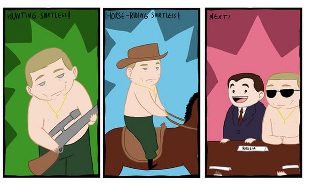 путин российский президент. карикатуры. зарисовки,сатира