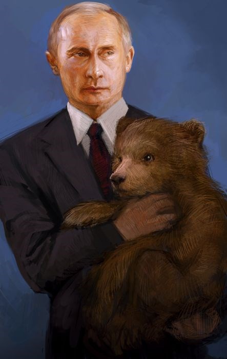 Путин смешной рисунок