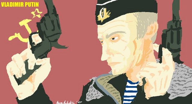 путин российский президент. карикатуры. зарисовки,сатира