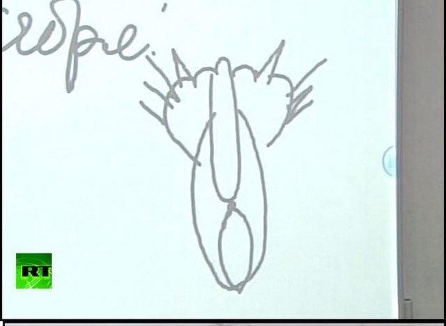 Владимир Путин озадачил школьников своим странным рисунком