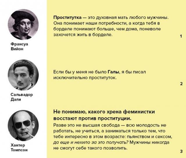 мысли,цитаты,знаменитости,великие люди, проституция 