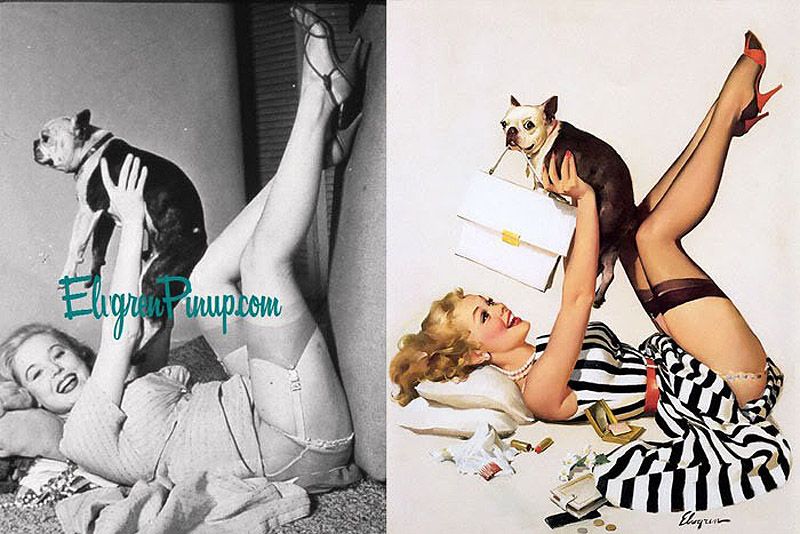 Пин-ап иллюстрации Джила Элвгрена: фантазии и реальность Пин-ап, иллюстрации, Джил Элвгрен, Gil Elvgren, pin-up