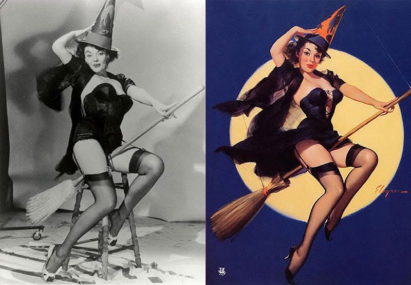 Пин-ап иллюстрации Джила Элвгрена: фантазии и реальность Пин-ап, иллюстрации, Джил Элвгрен, Gil Elvgren, pin-up