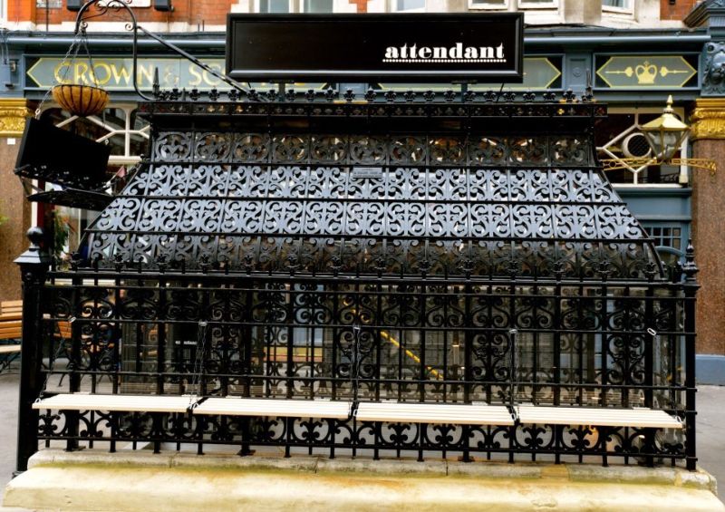 закусочная в туалете, еда, лондон