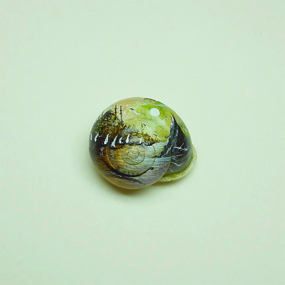 Художник Хасан Кале, картины, крылья бабочки, пейзажи, макароны, ракушки 