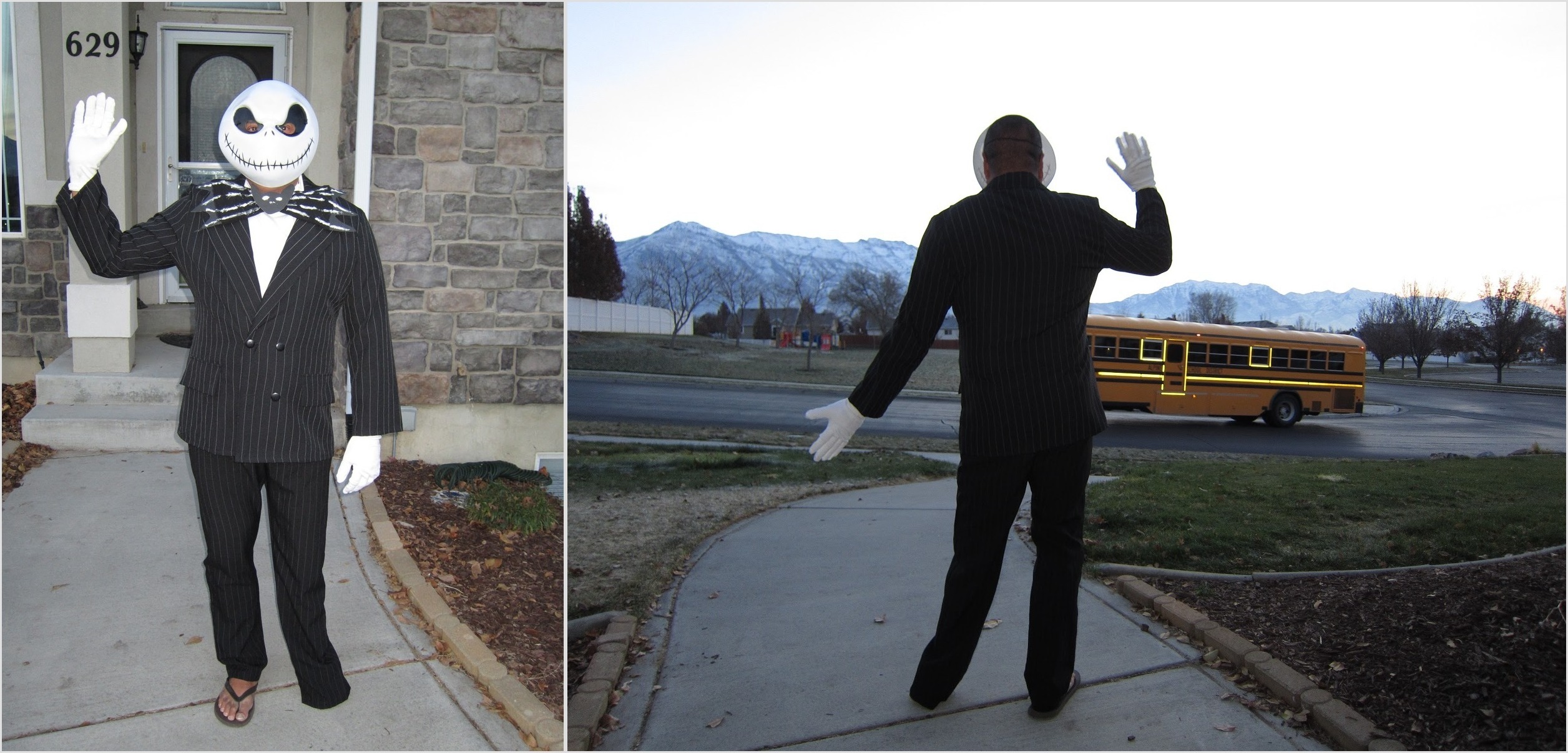 Дейл Прайс покажет, как надо провожать сына в школу