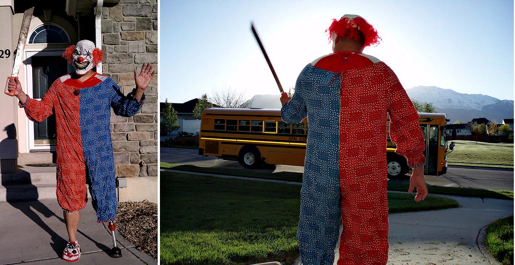 Дейл Прайс покажет, как надо провожать сына в школу