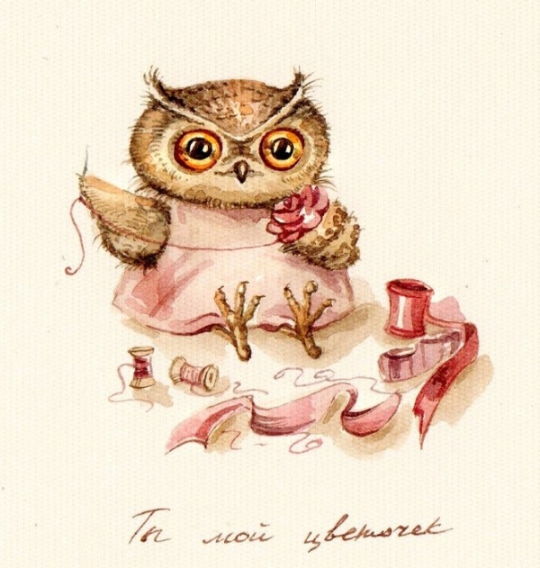 Инга пальцер,совята, милые совы