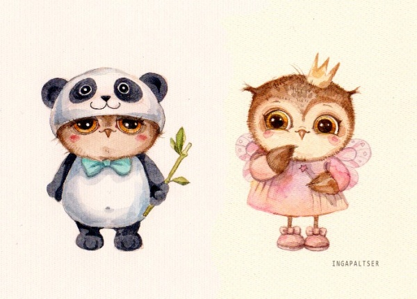 Инга пальцер,совята, милые совы