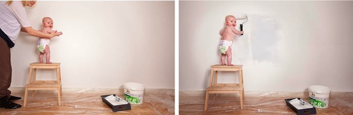 Приключения малышки в удивительных коллажах, созданных её отцом Эмиль Нистром, Emil Nystrom, коллажи для дочки