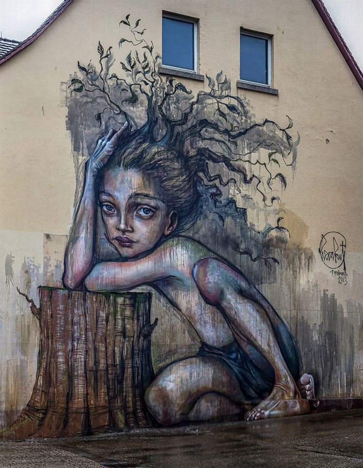 стрит-арт, уличные художники, рисунки на стенах