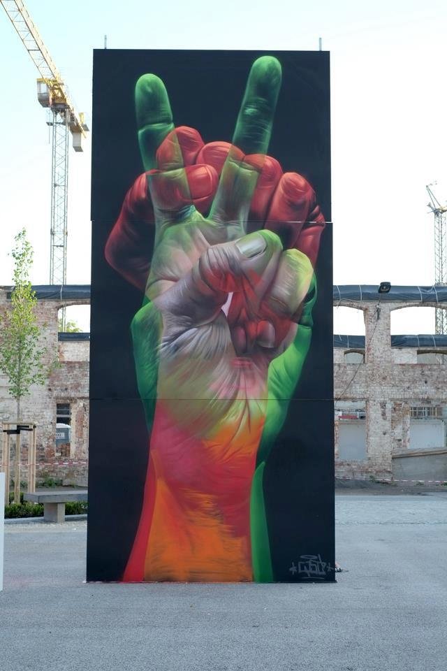 стрит-арт, уличные художники, рисунки на стенах