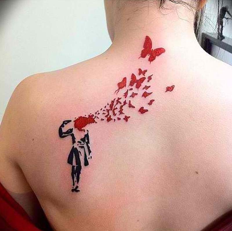 Татуировки сделанные по мотивам известных произведений искусства.