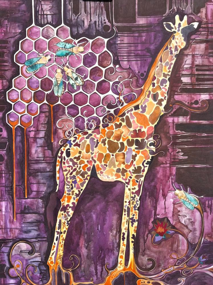 Красота природы, акварель мозайка, Тамара Филлипс, Tamara Phillips