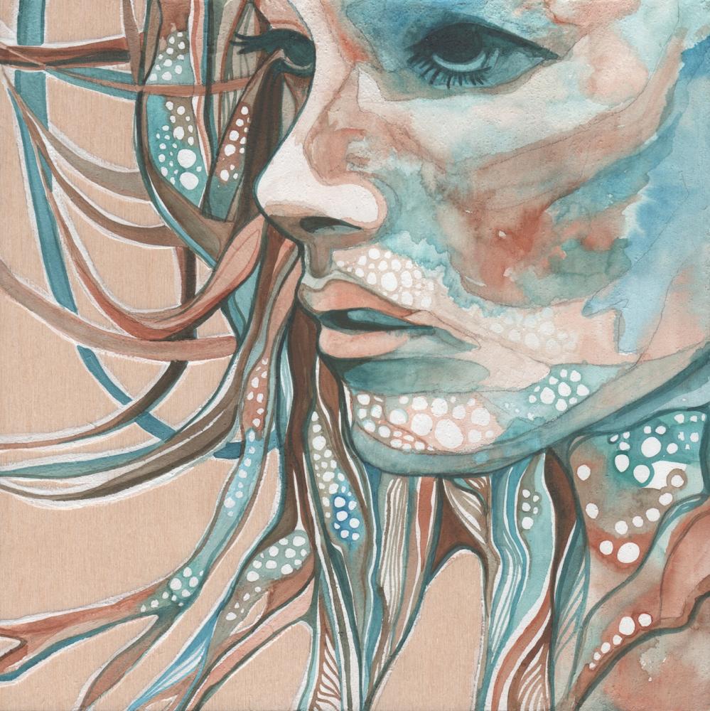 Красота природы, акварель мозайка, Тамара Филлипс, Tamara Phillips