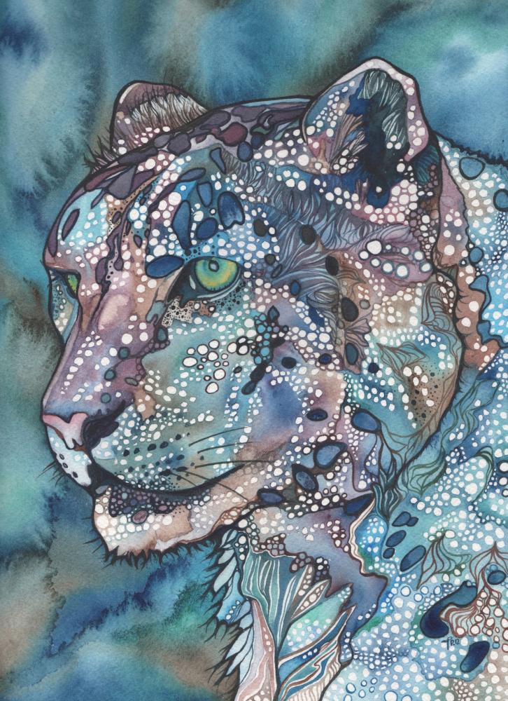 Красота природы, акварель мозайка, Тамара Филлипс, Tamara Phillips