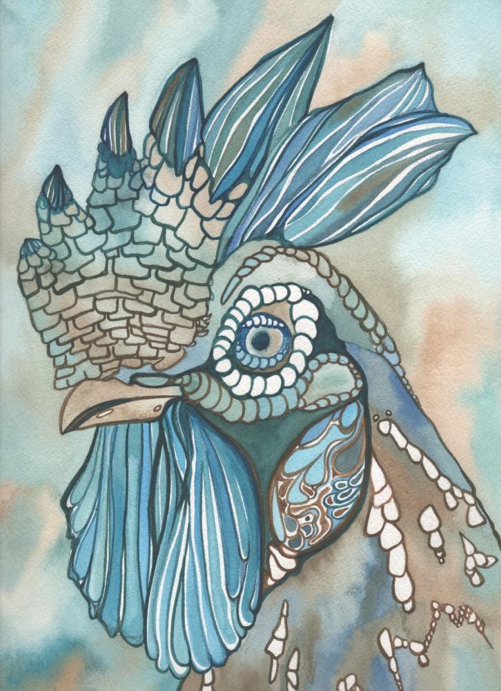 Красота природы, акварель мозайка, Тамара Филлипс, Tamara Phillips