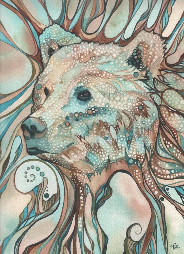 Красота природы, акварель мозайка, Тамара Филлипс, Tamara Phillips