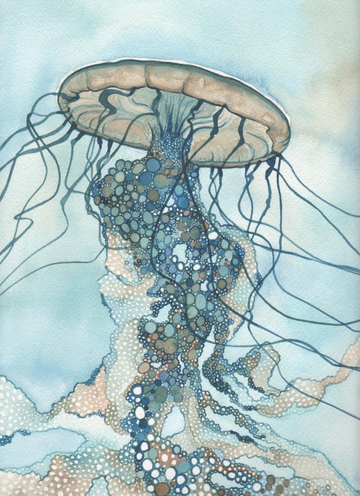 Красота природы, акварель мозайка, Тамара Филлипс, Tamara Phillips