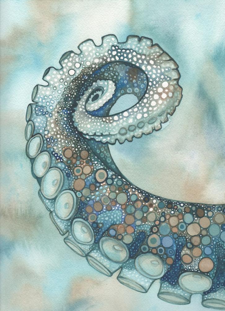 Красота природы, акварель мозайка, Тамара Филлипс, Tamara Phillips