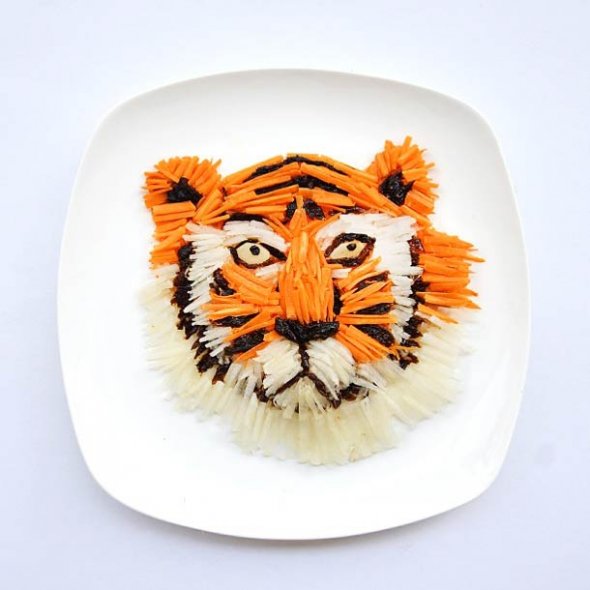 оформление блюд, еда, арт из еды