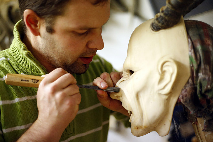 Крампус,антипод, противоположность, зловещий напарник, Святой Николай, Krampus